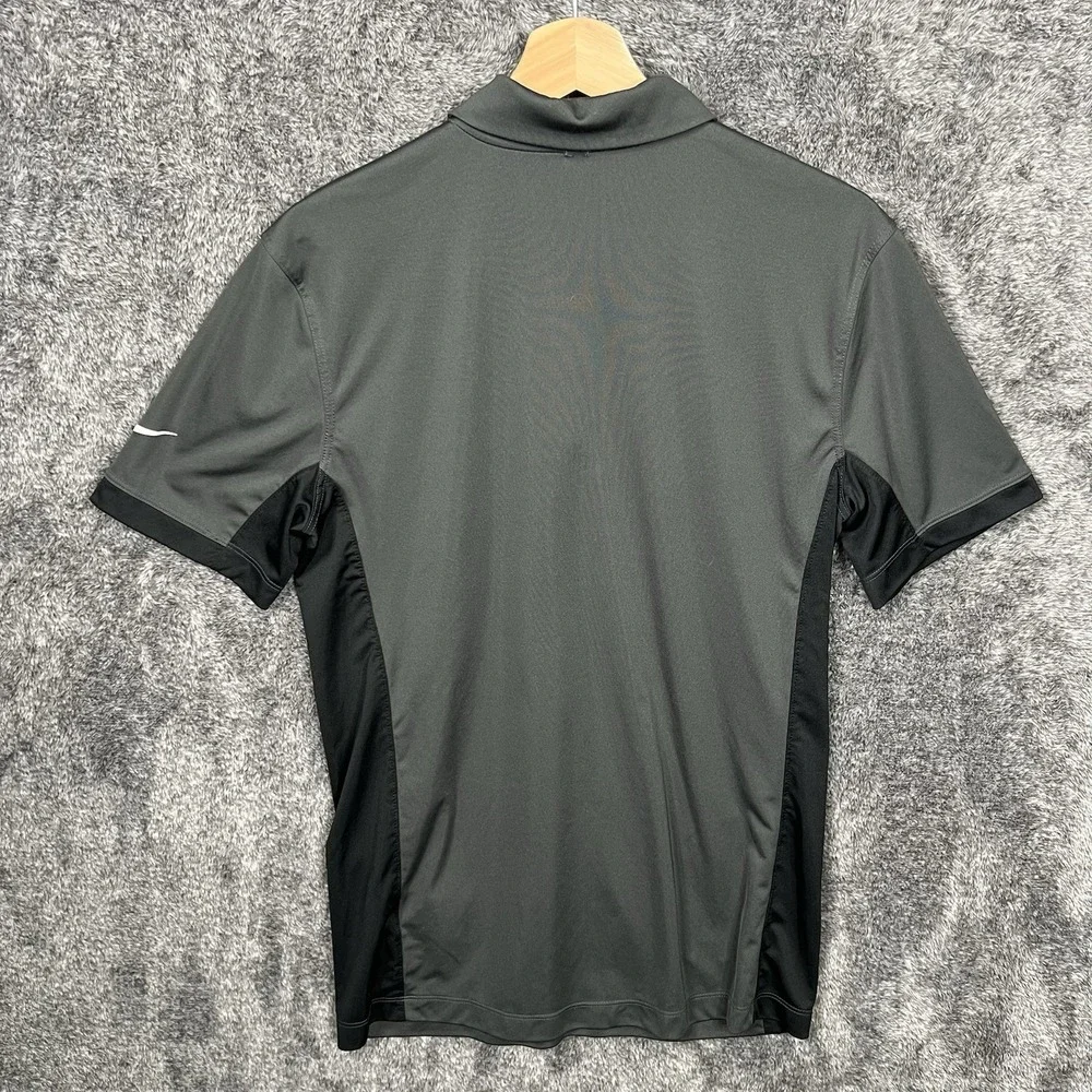 New Orleans Saints Nike Dri-Fit NFL Polo Shirt Men's Small Black Gray Activewear